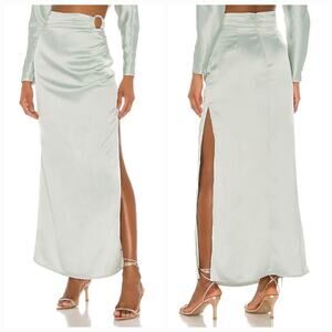 Song of Style Finch Maxi Skirt in Sea Blue Small